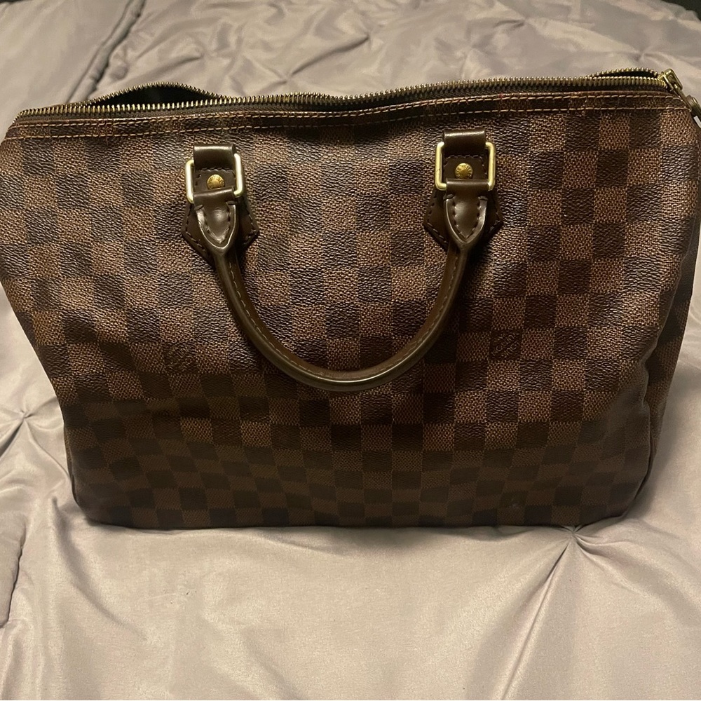 Authentic Louis Vuitton Damier  Handbag Speedy 35